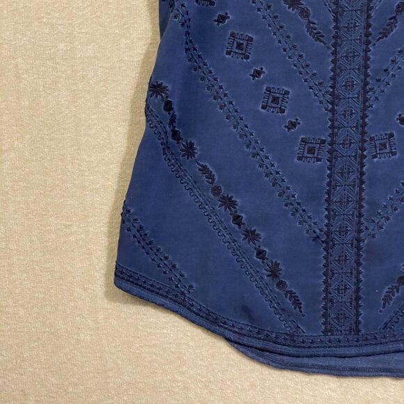 Knox Rose Top Women's Small Dark Blue Sleeveless - Picture 3 of 12